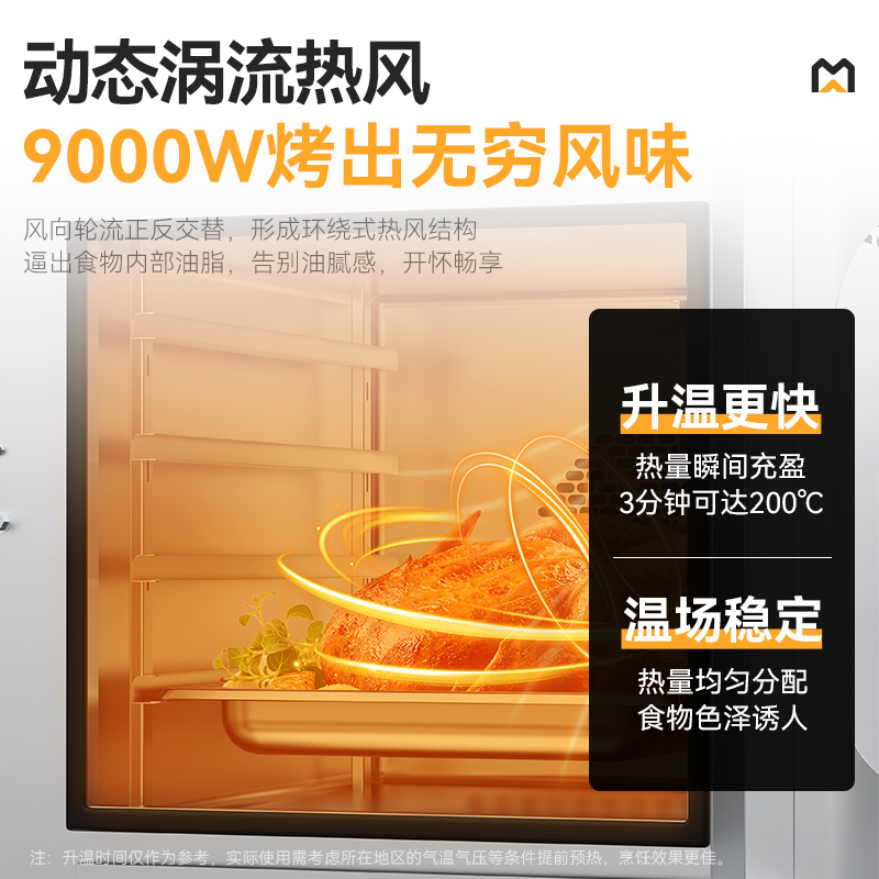 麥大廚380v經濟款6kw全息屏四層萬能蒸烤箱