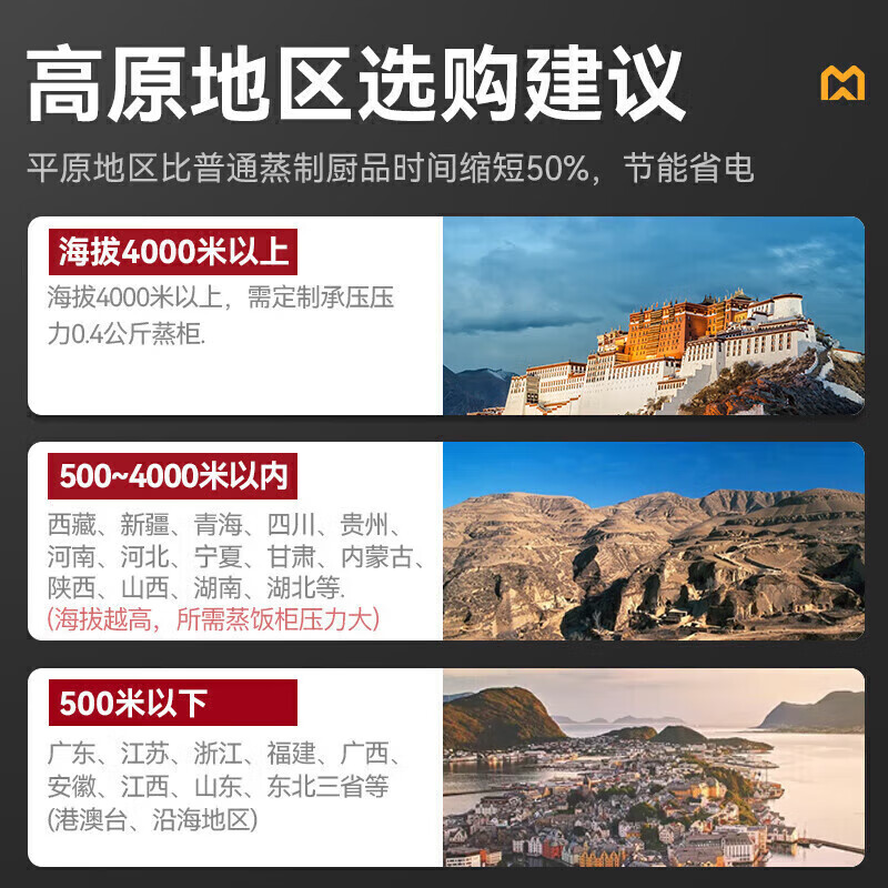 MDC商用高原蒸柜燃氣款6盤單門蒸飯柜