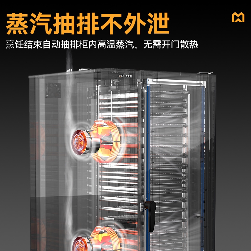 麥大廚ZKA19系列20層觸屏式商用萬能蒸烤箱37.5kW