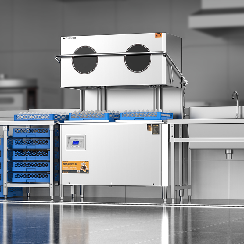 麥大廚RNHS-P60雙框加大熱能回收款揭蓋式洗碗機13.5kw