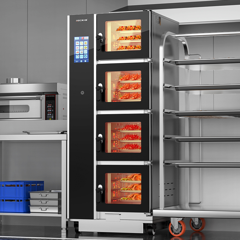 麥大廚ZKA19系列4柜組合觸屏式商用萬能蒸烤箱16.8kW